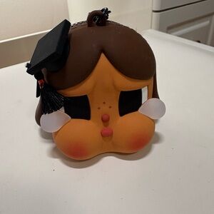 Popmart cry baby earbud zip up Graduate Character Coin Purse